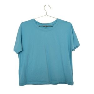 COS Collection of Style Tee Size Medium M 100% Light Blue Cotton Standard